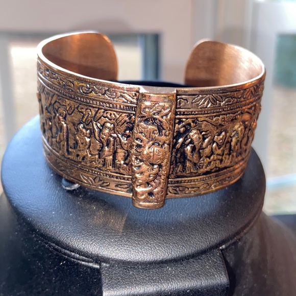 Amy Kahn Russell Solid Bronze Tribal Cuff - Picture 3 of 13